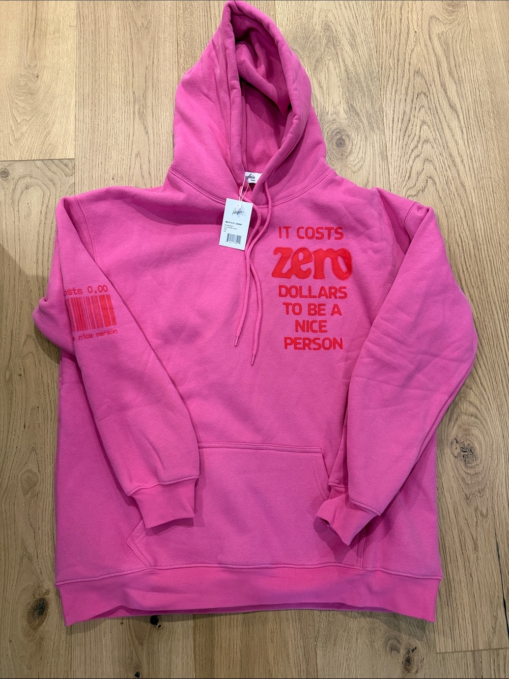 Mayfair Group "It Costs Zero dollars to be a nice person” sweatshirt NWT